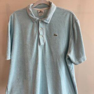 Rare Vintage Lacoste Polo Shirt - Men`s Size 7 (US L) - Terry Cloth